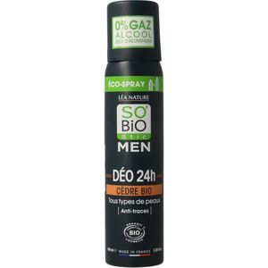 So Bio Etic - For Men - Deospray - Ceder - 100 ml