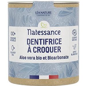 Natessance - Kauwtandpasta - Wit - Biologische Aloë Vera - 100% Natuurlijk