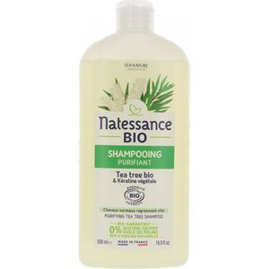 Natessance Tea Tree & Keratine Zuiverende Shampoo - 500 ml