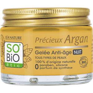 SO’BiO étic Argan anti-aging night gel 40 ml