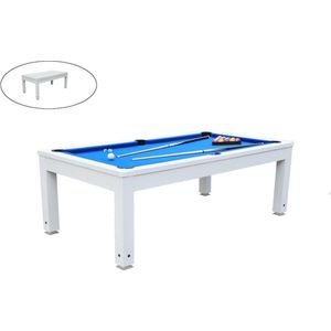 Biljart SNOOKER Tafel Moduleerbaar - Regelbare Hoogte - 207 X 114 X 79 cm L 207.2 cm X H 78.5 cm X D 114.2 cm