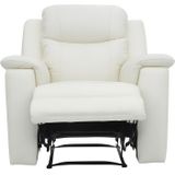 Relaxfauteuil EVASION van leer - ivoorwit