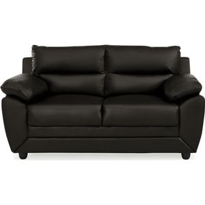 Vente-unique - Sofa 2-Sitzer - Kunstleder - Braun - manoa