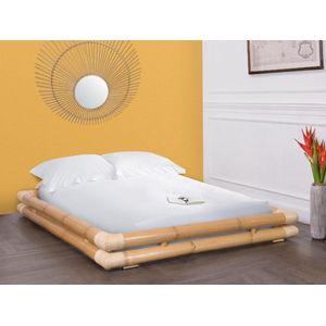 Bed - 140 x 190 cm - van bamboe - kleur: naturel - TURION