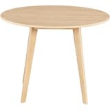 Ronde eettafel ODILE - 4 personen - Massief Hevea en MDF - Naturel