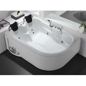 Massagebad - RAFINA - Wit - Kunststof - 181x121x65 cm