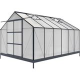 Tuinserre van polycarbonaat in 13m² KALIDA - antraciet