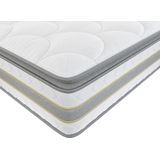 Matras 140 x 190 cm met pocketveren en geïntegreerd topmatras dikte 29 cm - CANTERBURY van YSMEE