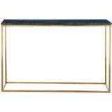 PASCAL MORABITO Design sidetable ARETHA - Marmer en metaal - Zwart en goudkleurig - van Pascal Morabito L 120 cm x H 76 cm x D 35 cm