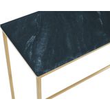 PASCAL MORABITO Design sidetable ARETHA - Marmer en metaal - Zwart en goudkleurig - van Pascal Morabito L 120 cm x H 76 cm x D 35 cm