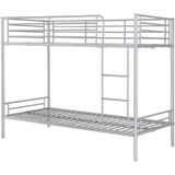 Stapelbed DUOTIS II - 2 x 90 x 190 cm - Zilver