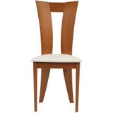 Set van 2 stoelen TIFFANY - Massief beukenhout - Kleuren: Eik en wit