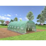 EXPERTLAND Tunnelkas met Stalen Structuur IPOMEA 24m² - L800 X B300 X H200 cm L 800 cm X H 200 cm X D 300 cm