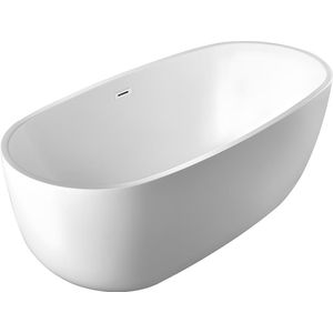 Vente-unique Vrijstaand bad - 238 L - 170 x 80 x 58 cm - Wit - NICA L 170 cm x H 58 cm x D 80 cm