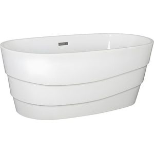 Vrijstaand designbad - 200 L - 150 x 72 x 58 cm - Wit - DOMINIKA