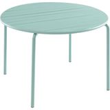 Ronde metalen tuintafel MIRMANDE - D.110 cm - Amandelgroen