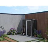 Tuinhuis van grijs gegalvaniseerd staal BIRON - 1,1m²