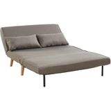 POSIO Tweezits Slaapbank van Stof - Trendy Scandinavische Stijl - Blauw, Grijs of Taupe