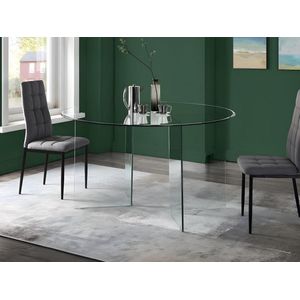 Eettafel ADAMO - 4 personen - Gehard glas L 137 cm x H 77 cm x D 137 cm