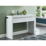 Sidetable EMERSON - Met led-verlichting - 2 lades - Wit gelakt MDF