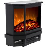 Vente-unique - Elektrische sfeerkachel ETNA - Zwart - L55,8 x D22,5 x H51,6 cm