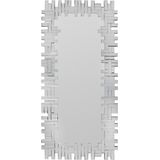 OZAIA Spiegel LOLA 120 x 2 x 57 cm - Roestvrij staal en mdf - Zilverkleurig L 57 cm x H 120 cm x D 2 cm