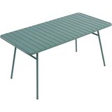 Tuintafel MIRMANDE in metaal - L160cm - Amandelgroen