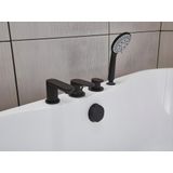 Vrijstaand bad met kraan STEPONA - 195 L - 150 x 75 x 58 cm - Wit