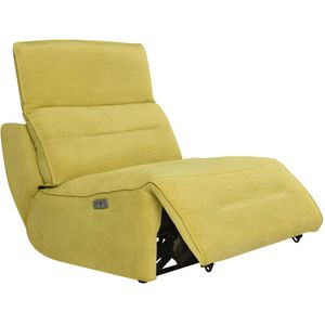 Elektrische relax fauteuil voor comfortzitbank SYMPOSION in stof - Geel