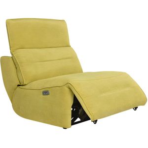 Elektrische relax fauteuil voor comfortzitbank SYMPOSION in stof - Geel L 79 cm x H 93 cm x D 109 cm
