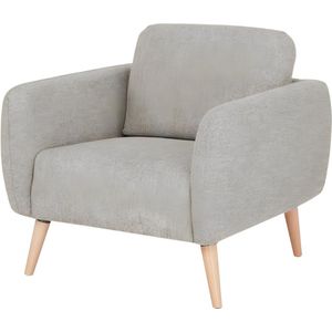 Fauteuil van stof MAGELAN - Taupe L 84 cm x H 78 cm x D 75 cm