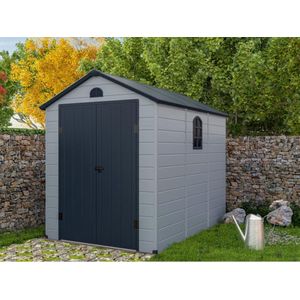 CESIO Tuinschuur - Grijs - 5,32 m² - Weerbestendig en Roestvrij