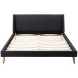 Bed - 160 x 200 cm - Stof - Antraciet - BENEDICTE