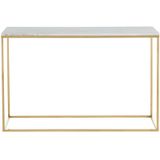 Design sidetable ARETHA - Marmer en metaal - Wit en goudkleurig - van Pascal Morabito