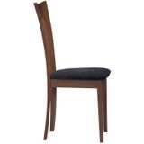 Set van 2 stoelen TIFFANY - Massief beuken - Kleuren : Noten en expresso L 46 cm x H 96 cm x D 53 cm