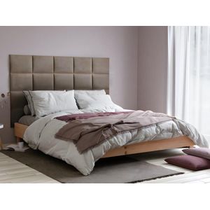 PASCAL MORABITO Hoofdeinde wandpanelen BARTEL - 200 cm - Fluweel - Beige - van Pascal Morabito L 200 cm x H 120 cm x D 5 cm