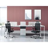 Professionele ergonomische bureaustoel - Met hoofdsteun - Stof - Zwart - WALLSTREET