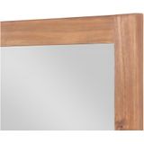 Rechthoekige spiegel met acacia houten lijst - 90 x 60 cm - SEPANG L 60 cm x H 90 cm x D 0.2 cm