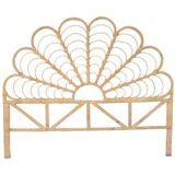 Hoofdbord 160 cm - Rotan - Naturel - FLOSIA L 165 cm x H 135 cm x D 4 cm