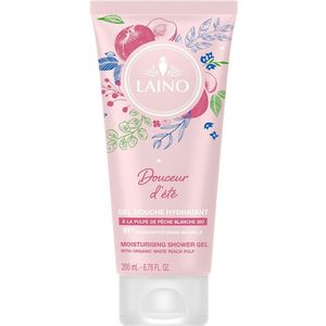 Laino - Hydraterende Douchegel - Witte Perzik - Biologisch - 91% Natuurlijke Ingrediënten