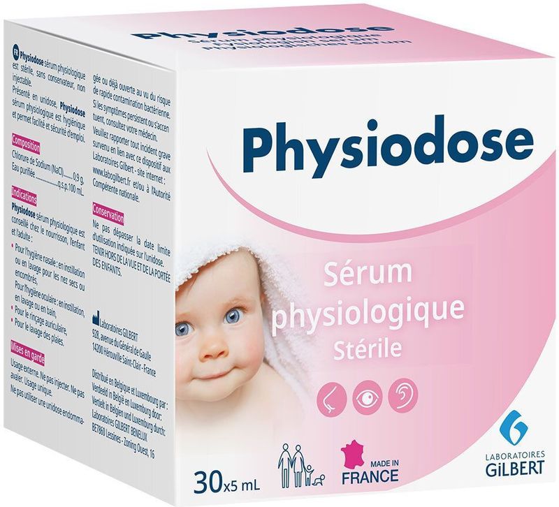 Gilbert Physiodose Baby fysiologisch serum 30 x 5 ml