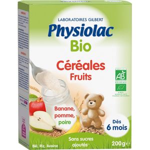 Physiolac Biologische Fruitgranen Vanaf 6 Maanden 200 g