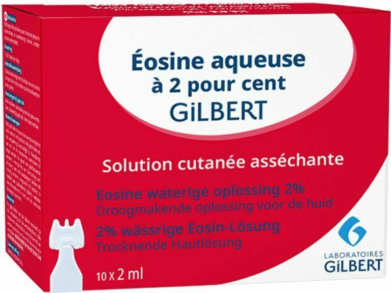 Gilbert Eosine Waterige Opl 2% Steriel 10x2ml