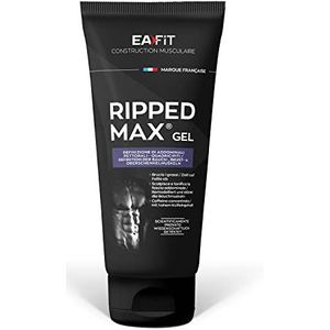 Ripped Max Gel | 200ml | Definitie Abdos & Pectors | Ijsblokjeseffect | Cafeïne, Groene Thee & Guarana |EAFIT Frans merk