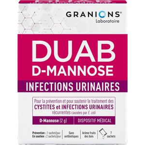 Granions Duab D-Mannose Urinaire Infecties 7 Zakjes