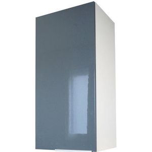 Belenus CP3HG hoge keukenkast met 1 deur, 30 cm, hoogglans grijs