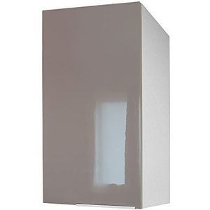 Belenus CP4HT Keukenbovenkast met 1 deur, hoogglans, 40 x 70 x 33,3 cm, taupe