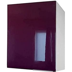 Belenus CP6HA hoge keukenkast met 1 deur, 60 cm, aubergine