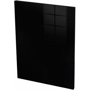 Berlioz Creations CJ6BN 2 panelen in lage uitvoering, in zwart hoogglans, 60 x 1,6 x 70 cm, 100 procent Franse productie