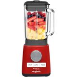 Magimix Power Blender - Smoothie Maker 1,8 Liter - Ice Crusher - Rood